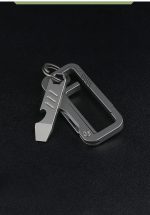 TC4 Titanium Pocket Pry Bar Mini Keychain Outdoor Survival Multi-Tool - Imagen 10