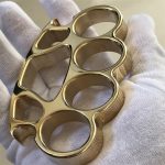 Mirror Polish Brass Knuckle Duster Bottle Opener Savage Design EDC Tool - Image 10
