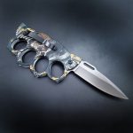 Ghostly 3D Head Knuckle Duster Folding Knife - Image 2