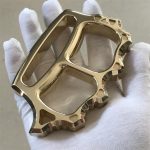 Thickened Solid Brass Knuckle Duster Broken Window EDC