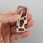 Titanium Key Ring Multi-Tool Carabiner Outdoor Gear - Imagen 6