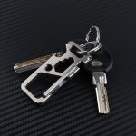 Titanium Key Ring Multi-Tool Carabiner Outdoor Gear