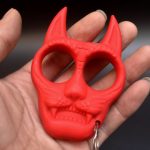 Dog Head EDC Keychain with Knuckle Duster - Image 4