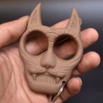 Dog Head EDC Keychain with Knuckle Duster - Image 5