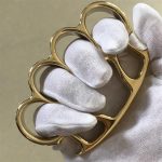 Mirror Polish Brass Knuckle Duster Bottle Opener Savage Design EDC Tool - Image 12