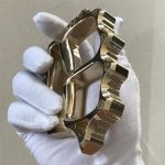 Thickened Solid Brass Knuckle Duster Broken Window EDC - immagine 8