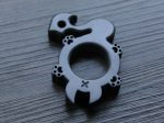 Zirconium Dragon Cat Titanium Pendant MultiTool Knuckle Duster - Image 3