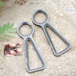 Titanium Carabiner Keychain with MultiTool Knuckle Duster