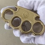 Mini Skull Classic Brass Knuckle Duster - Image 2