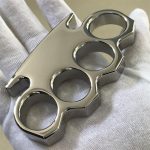 High-Shine Monarch Steel Knuckle Duster for Personal Protection