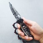 3D Printed Folding Knife for Outdoor Use with Self Defense Knuckle Pocket Tool - Imagen 6