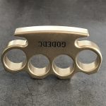 Stonewashed Brass God Knuckle Duster by GODEDC - Image 4