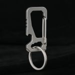 Titanium Multi-Tool Keychain with Waist Hook and EDC Car Bottle Opener