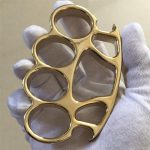 Mirror Polish Brass Knuckle Duster Bottle Opener Savage Design EDC Tool