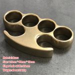 Classic Old-Style Brass Knuckle Duster with Stonewashed Finish - Image 4