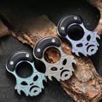 Titanium EDC Keychain with Finger Grip MultiTool