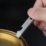 TC4 Titanium Pocket Pry Bar Mini Keychain Outdoor Survival Multi-Tool - Imagen 3