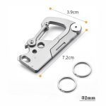 Titanium Tool Keychain Bottle Opener Letter Knife Wrench - Image 7