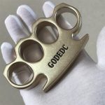 Stonewashed Brass God Knuckle Duster by GODEDC