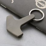 Titanium Keychain MultiTool with Anchor Knuckle Duster