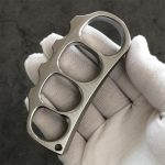 Titanium Knuckle Duster Defense Tool with Pea Shape