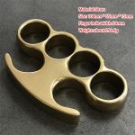 Classic Old-Style Brass Knuckle Duster with Stonewashed Finish - Image 3