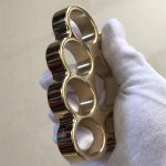 Mirror Polish Brass Knuckle Duster Bottle Opener Savage Design EDC Tool - Image 2