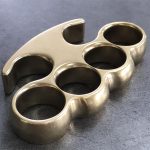 Classic Old-Style Brass Knuckle Duster with Stonewashed Finish - Image 11
