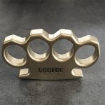 Stonewashed Brass God Knuckle Duster by GODEDC - Image 5