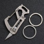Titanium Tool Keychain Bottle Opener Letter Knife Wrench - Image 5