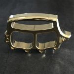 Thickened Solid Brass Knuckle Duster Broken Window EDC - immagine 12