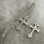 GODEDC Titanium Cross Necklace with Knuckle Duster Pendant for Self Defense - Image 10