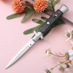 Outdoor Folding Knife 7Cr13Mov Resin Painted Wood Pocket Knives - Image 4