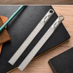 Straight Ruler Titanium Alloy Self-defense Crowbar EDC Tool