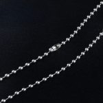 Titanium Bead Chain Necklace Rust-Free Lightweight Pendant - Image 4