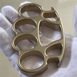 Stonewashed Brass Bottle Opener and Knuckle Duster EDC Tool