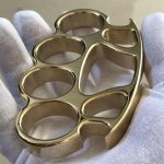 Mirror Polish Brass Knuckle Duster Bottle Opener Savage Design EDC Tool - Image 11