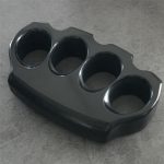 Thick Bakelite Knuckle Duster Impact Tool for Personal Safety and Window Breaking