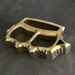 Thickened Solid Brass Knuckle Duster Broken Window EDC - immagine 15