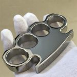 High-Shine Monarch Steel Knuckle Duster for Personal Protection - Image 8