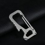 Titanium Multi-Tool Keychain with Waist Hook and EDC Car Bottle Opener - Imagen 2
