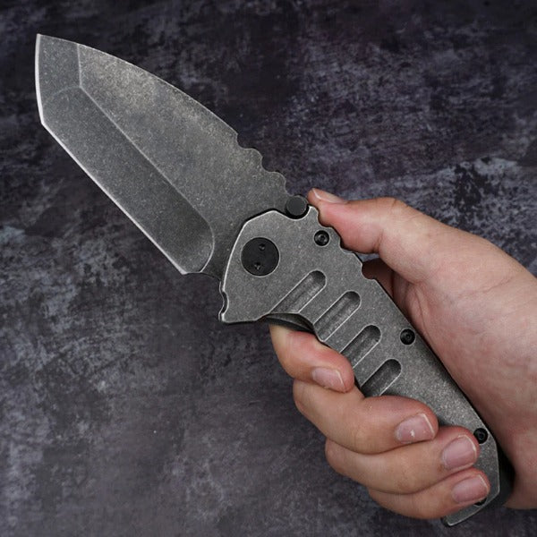 G10 Handle Folding Knife with 9Cr18MoV Blade for Outdoor Camping - Image 2