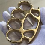Mirror Polish Brass Knuckle Duster Bottle Opener Savage Design EDC Tool - Image 8