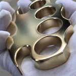 Polished Brass Self-Defense Knuckle Duster Everyday Carry Tool - Image 7