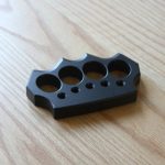 Solid Aluminum Knuckle Duster with Window Breaking Function for Self-Defense