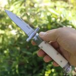Bone Handle Outdoor Folding Knife Compact Camping Tool