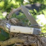 Bone Handle Outdoor Folding Knife Compact Camping Tool - Image 4