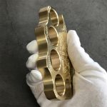 Solid Brass Warrior Knuckle Duster for Emergency Window Breaking and Defense - Image 5