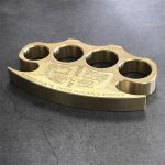 Solid Brass Warrior Knuckle Duster for Emergency Window Breaking and Defense - Image 7