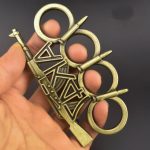 LifeGuard Four-Finger Metal Brass Duster Knuckle Tool - Image 10